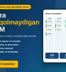 Rieltor agentliklari uchun mijoz va ariza yuritadigan CRM tizimi