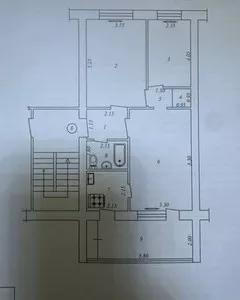 Трехкомнатная квартира в Ялангаче