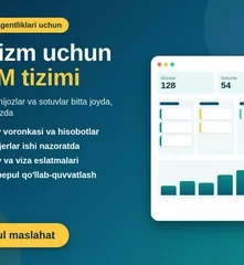 Turizm agentliklari uchun mijozlar va sotuvlar CRM tizimi