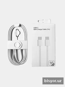 Type-C кабель для зарядки, 60W, 1 м