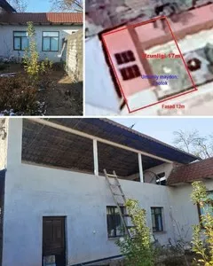 Участок с недостроенным 2-этажным зданием в Газалкенте