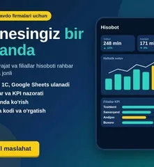 Ulgurji savdo firmalari uchun rahbarga jonli hisobot dashboardi