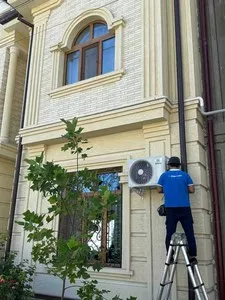 Установка кондиционера с использованием пылесоса (без пыли)”