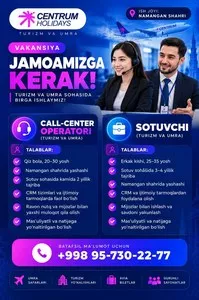 Вакансии оператора call-центра и менеджера по продажам в Centrum Holidays