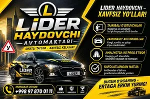 Вакансии в автошколе Lider Haydovchi в Андижане