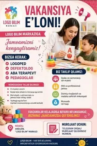 Вакансии в образовательный центр Logo Bilim в Андижане