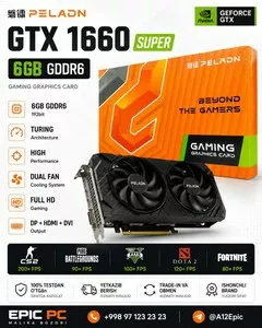 Видеокарта PELADN GTX 1660 SUPER 6GB GDDR6