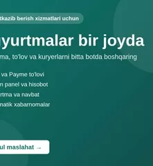 Yetkazib berish xizmatlari uchun buyurtmali Telegram bot